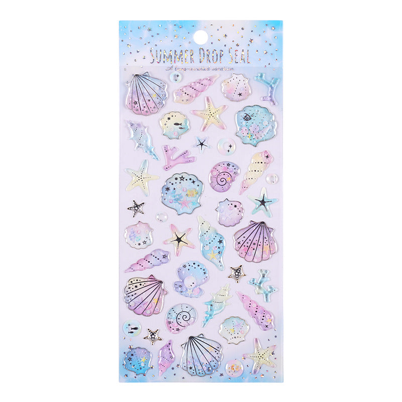 Ocean Fish 3D Crystal Stickers for Kids Creative Decor