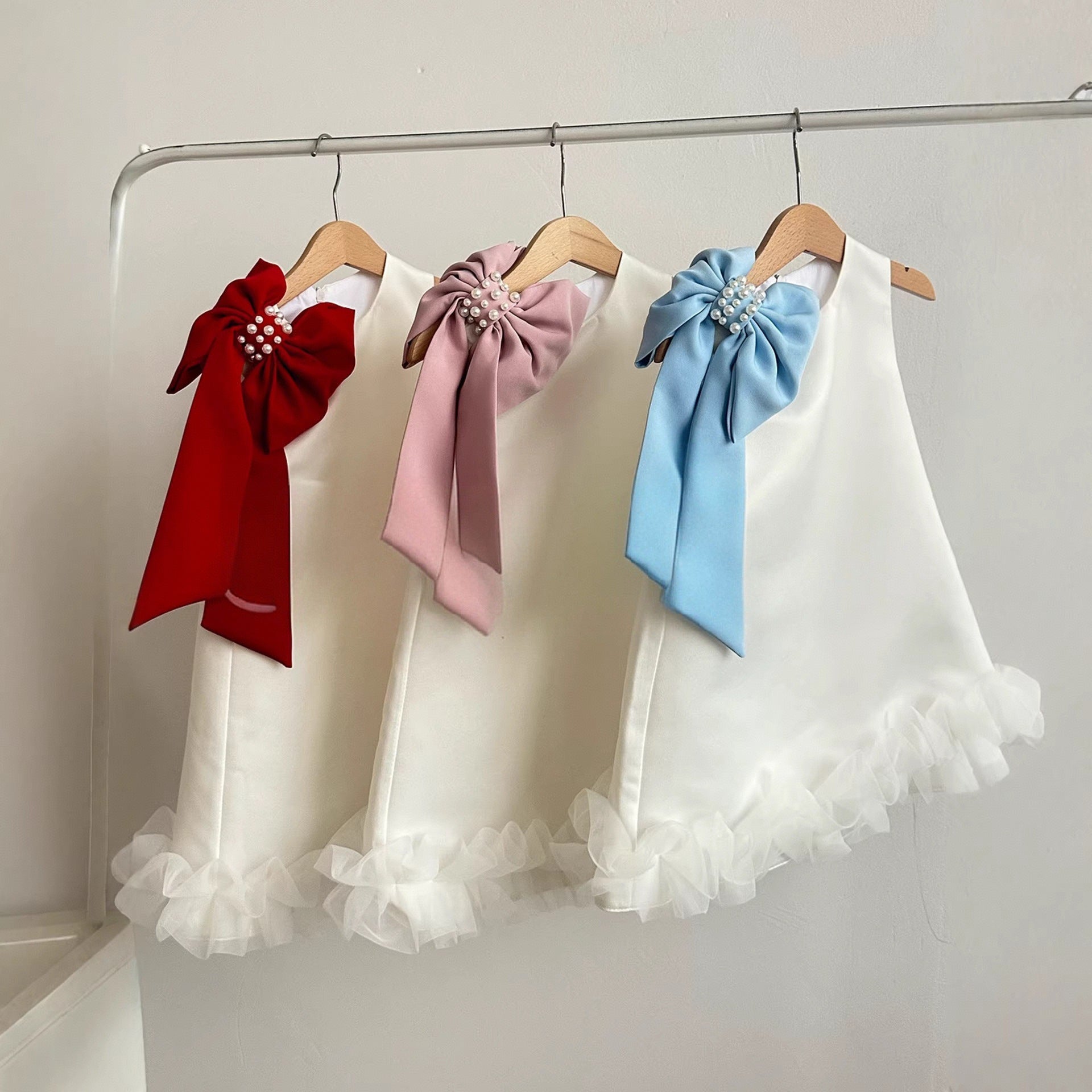 Girls Bow Party Dress