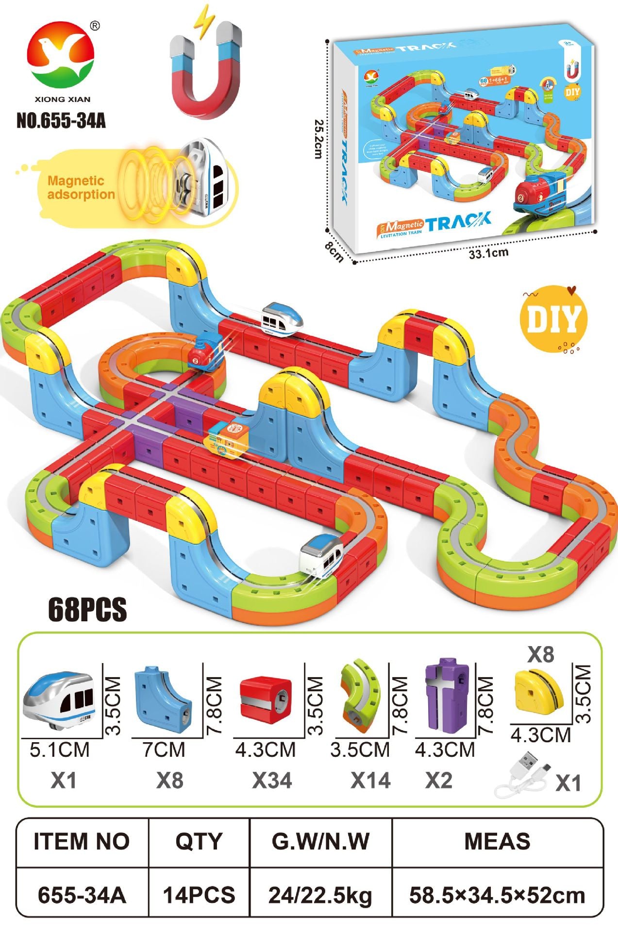 Magnetic Track Toy