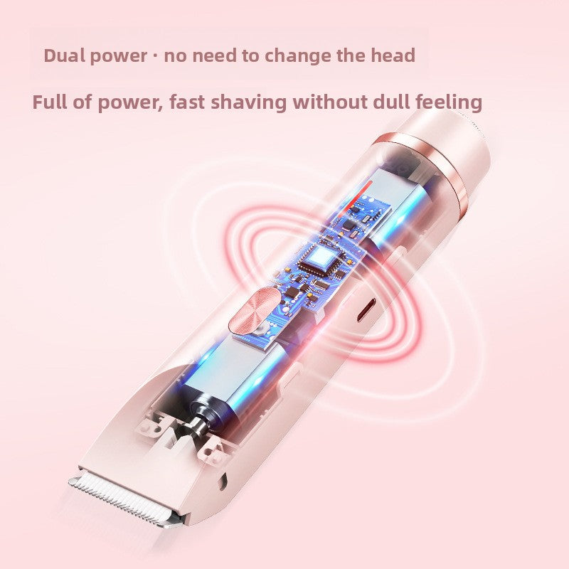 Electric Shaver, Private Part Shaver, Men's and Women's Shaver, Whole Body Washable Wet and Dry Hair Removal Device