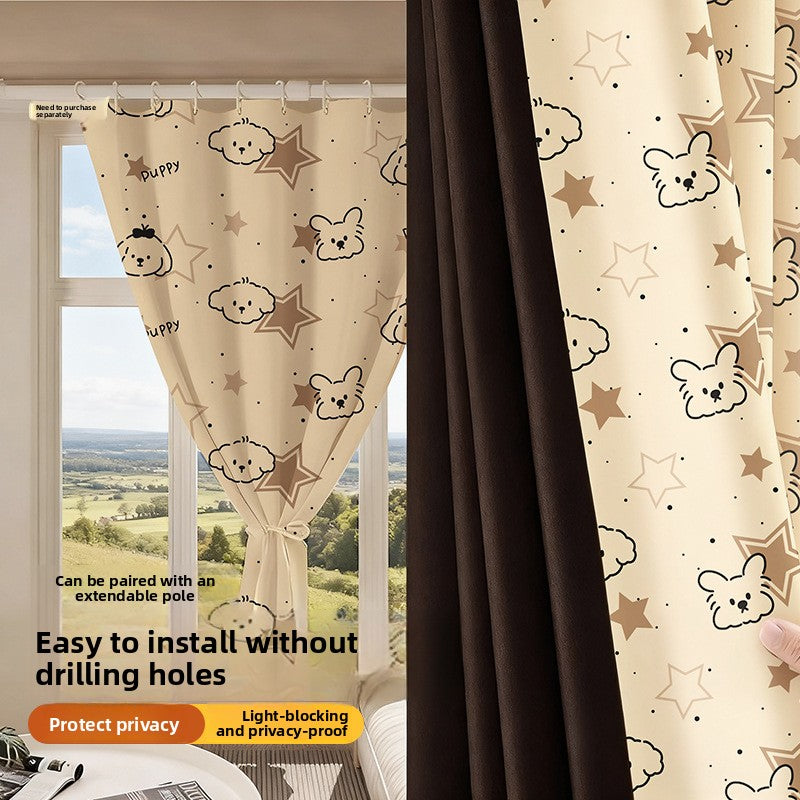 Recommendation: Damage-Free No-Drill Semi Blackout Curtains – Decorative Print Window Drapes for Easy Installation