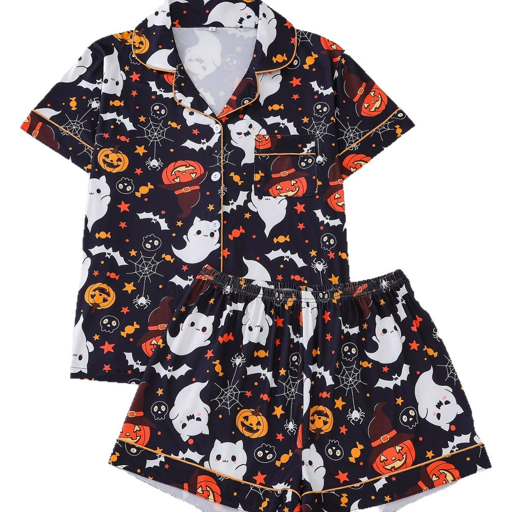 Women's Short Sleeve Pajama Set with Shorts