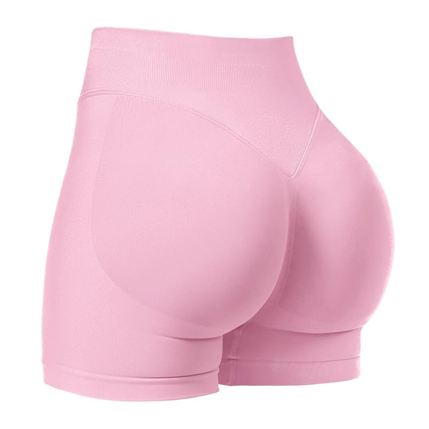 Womens High-Waisted Seamless Yoga Shorts
