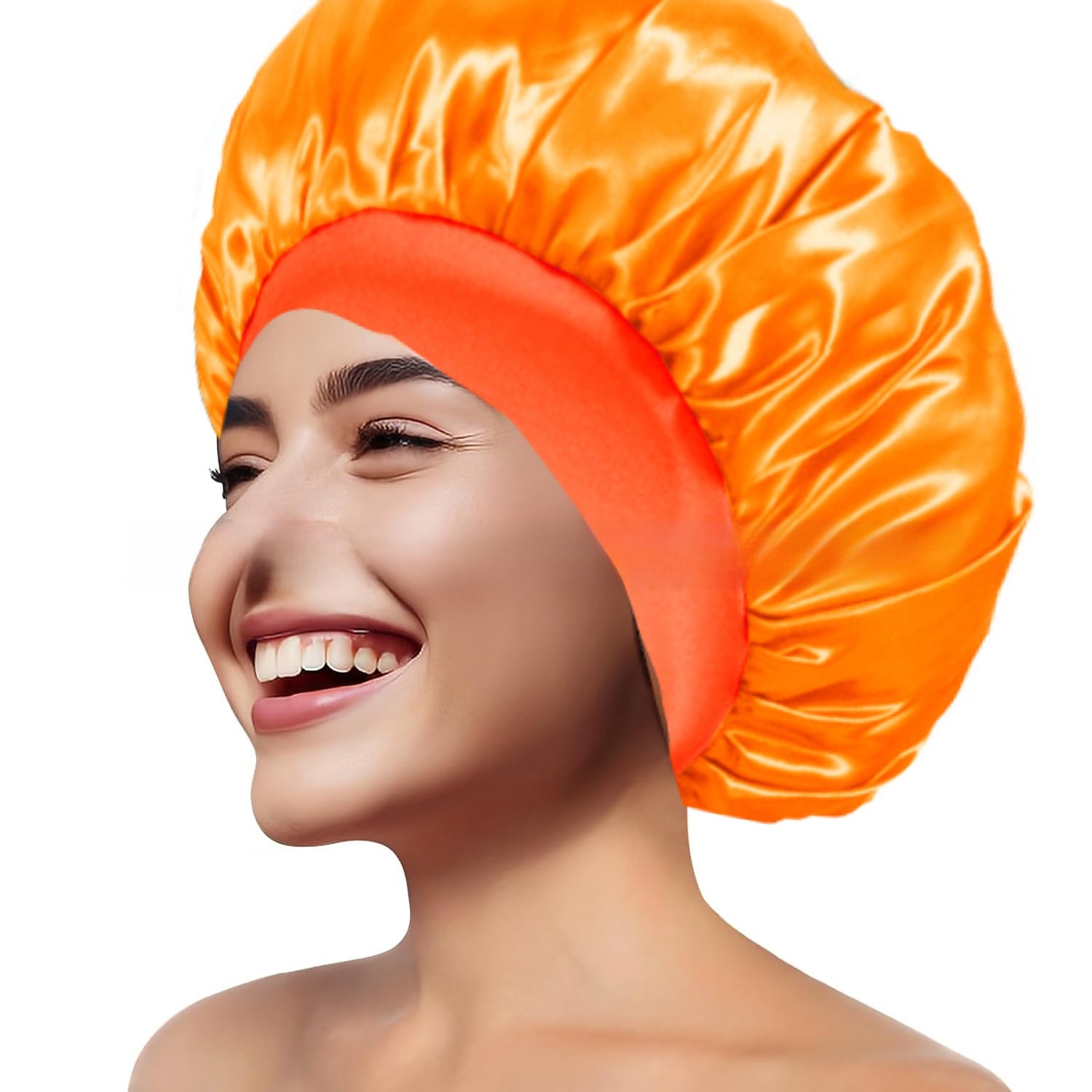Wide Brim Stretchy Hair Care Cap