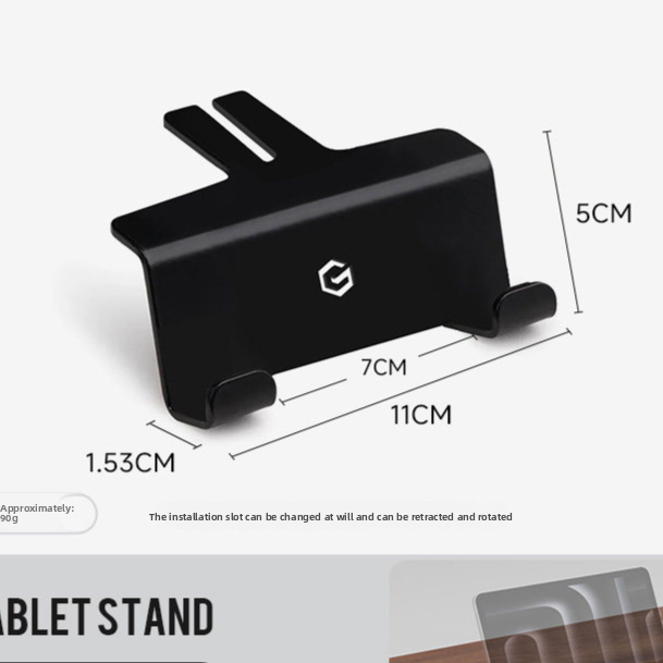 Computer Desktop Storage Pad Elevated