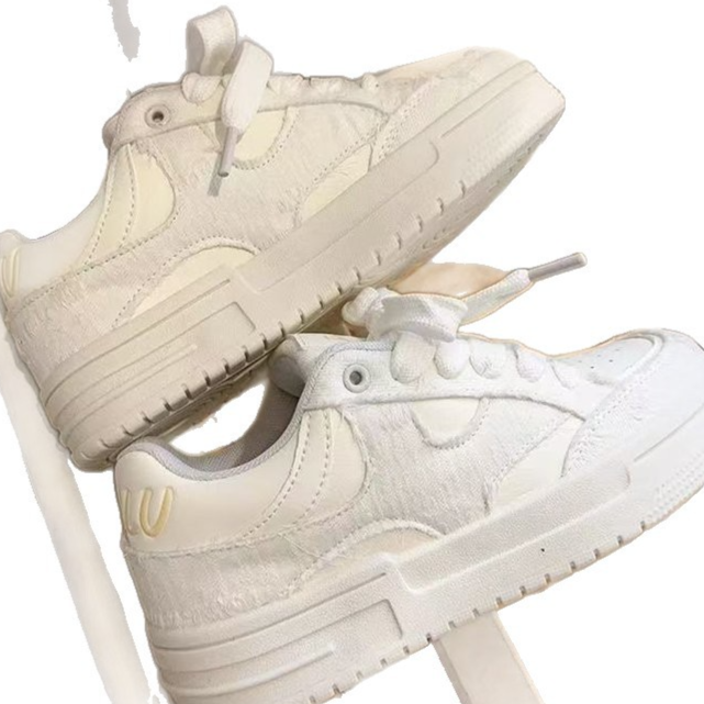 Casual Thick-Soled Women Sneakers Breathable Round Toe Leisure Shoes
