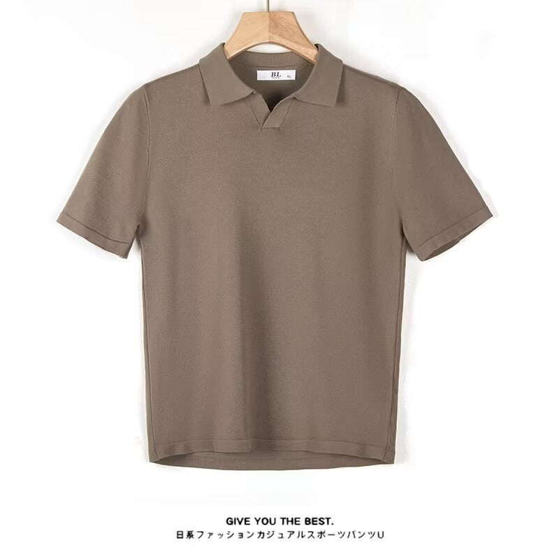 Men's Short Sleeve Lapel T-Shirt
