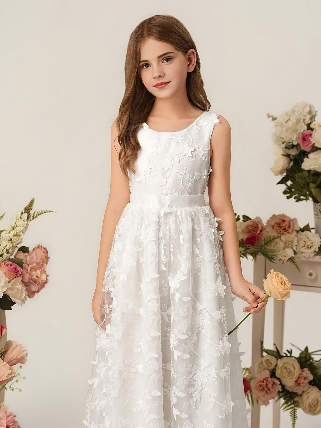 Girls Princess Lace Dress