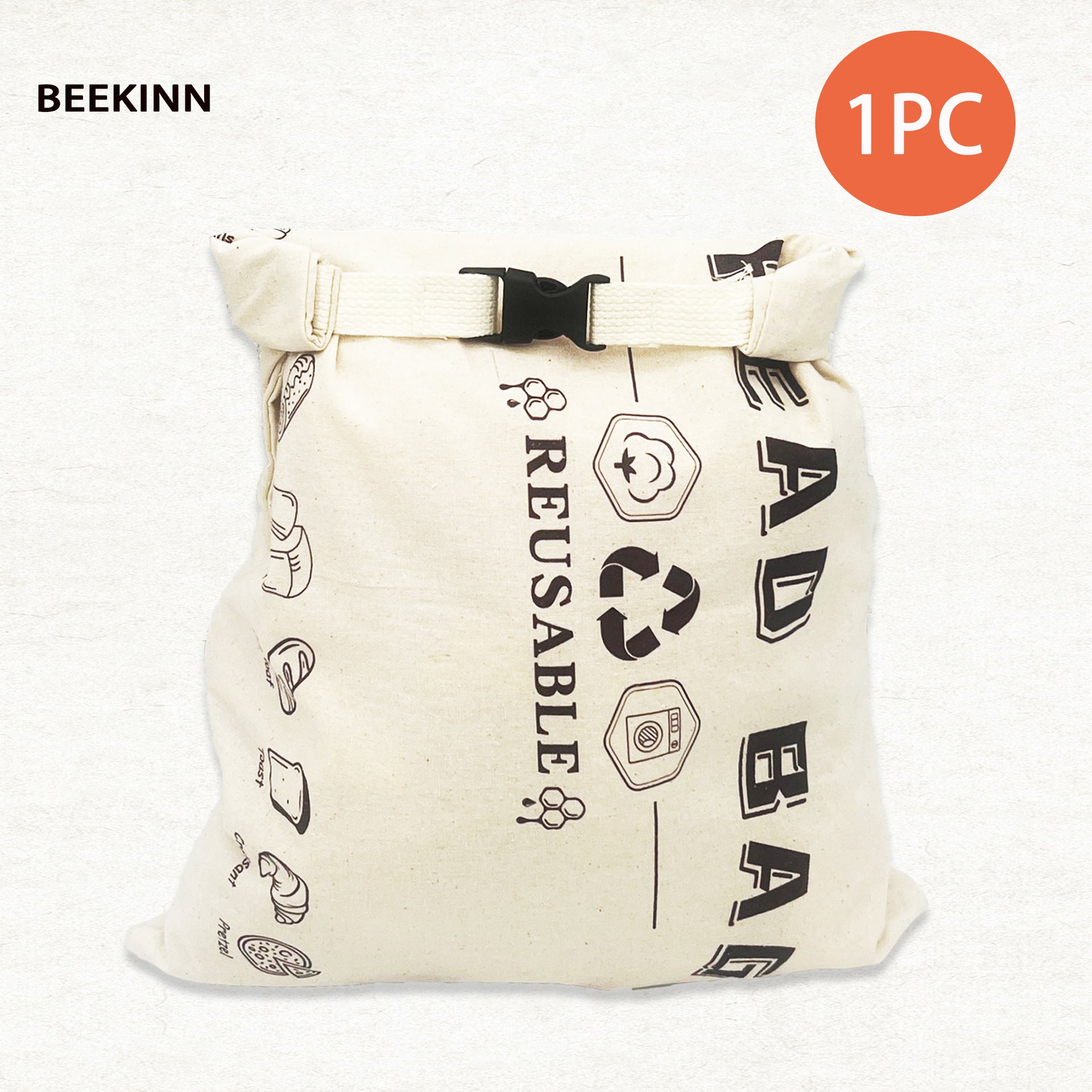 Reusable Beeswax Linen Food Storage Bag
