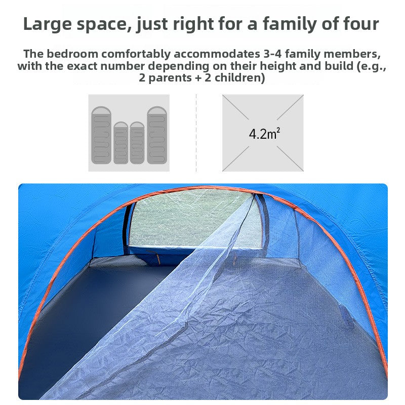 Automatic Pop Up Camping Tent with Sun Protection