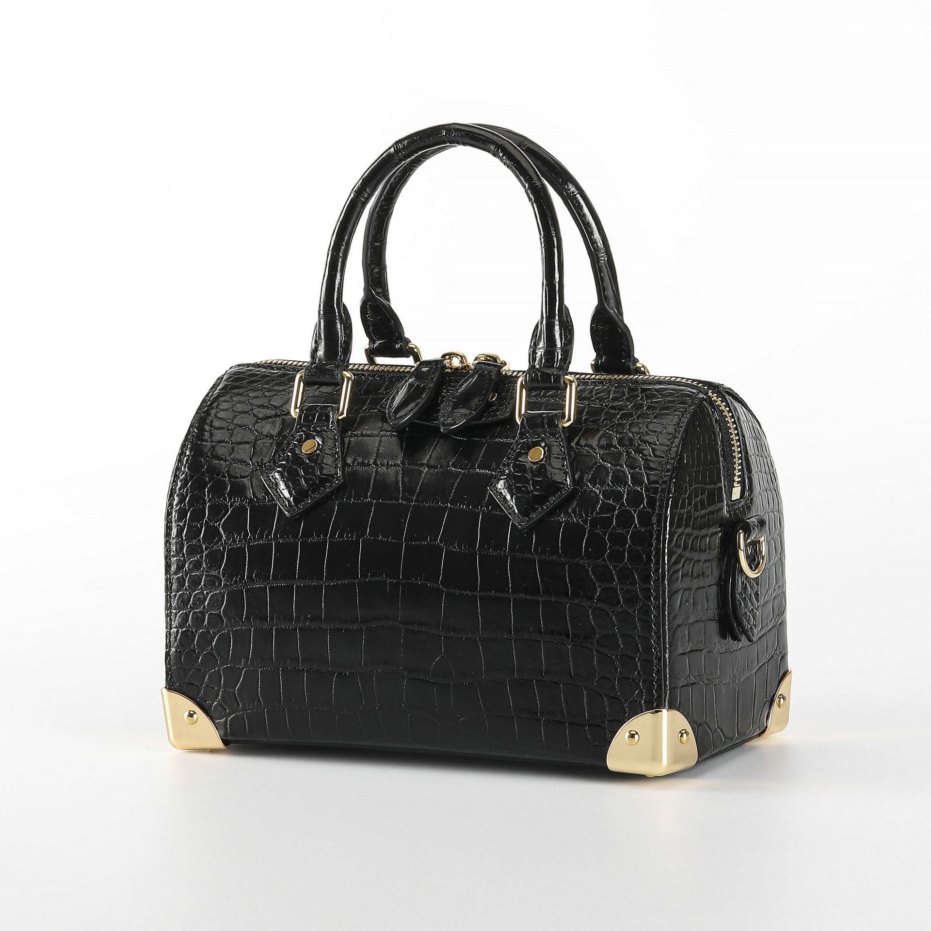 Crocodile Leather Women Shoulder Handbag