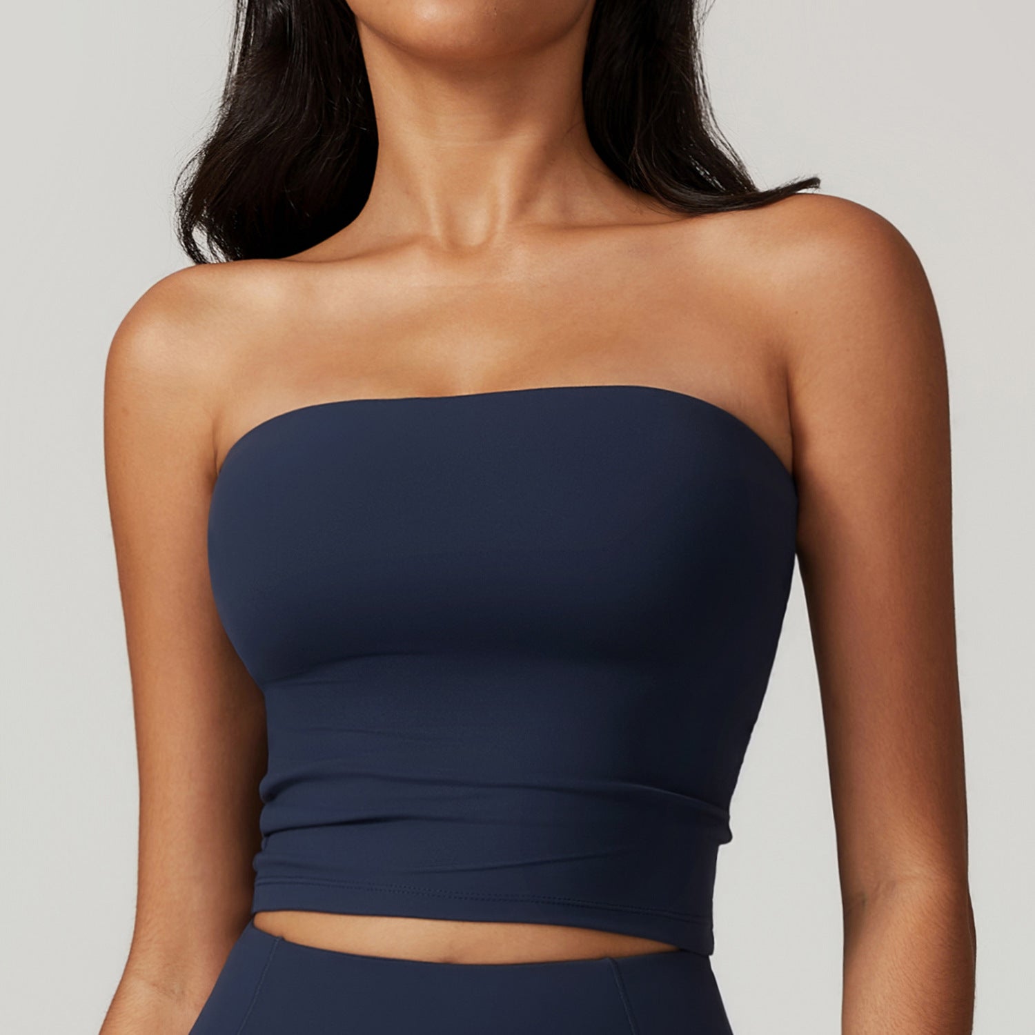 Strapless Sports Bra Yoga Top