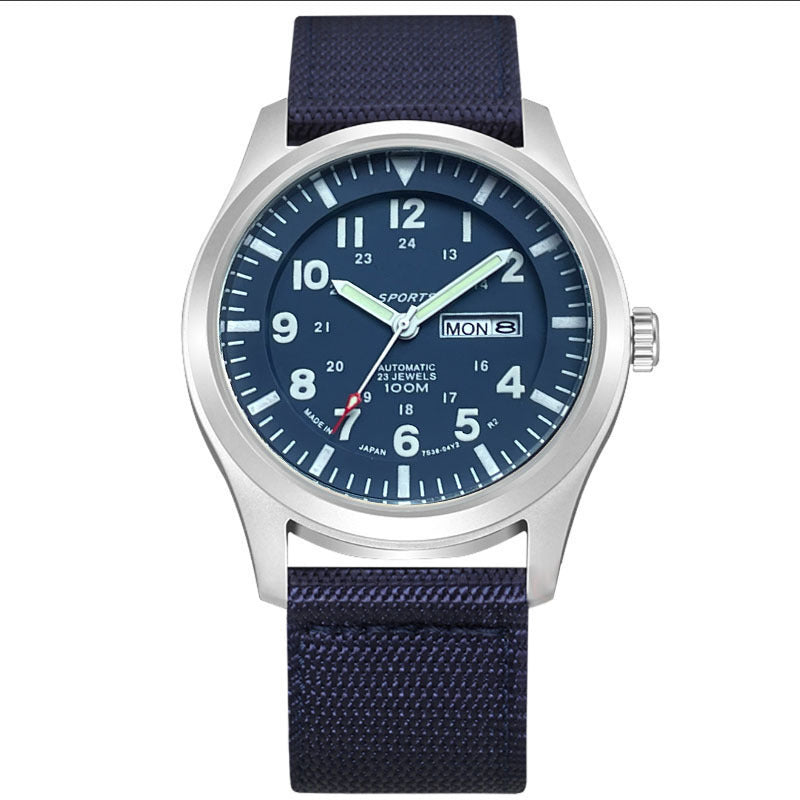 Mens Calendar Sport Wristwatch