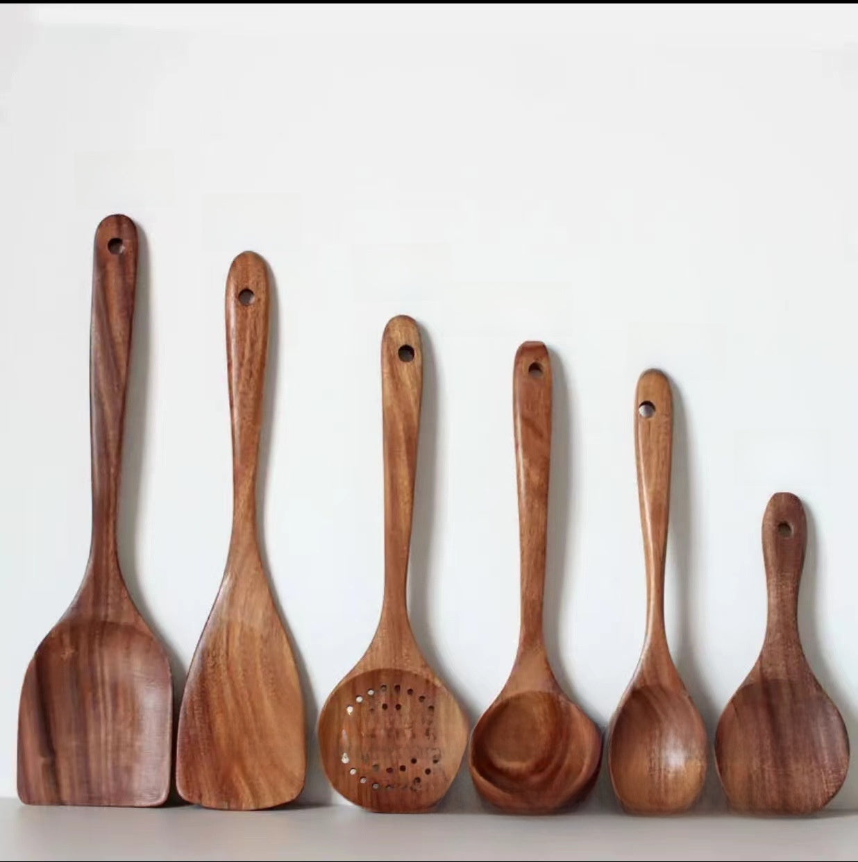 Acacia Wood 9-Piece Kitchen Utensil Set