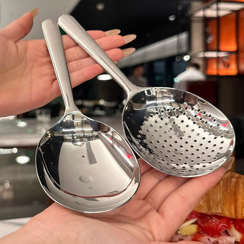 Stainless Steel Kitchen Spoon with Colander