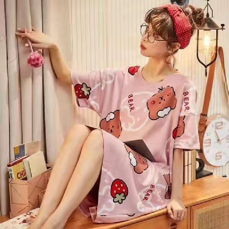 Women's Cartoon Print Sleep Dress