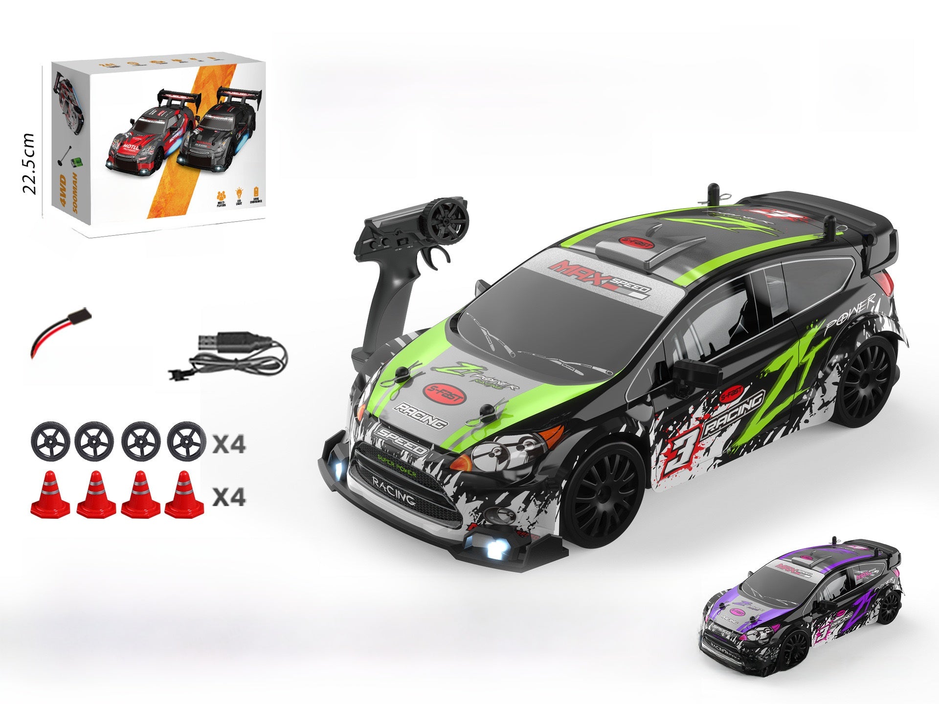 Mini Remote-Controlled Racing Car