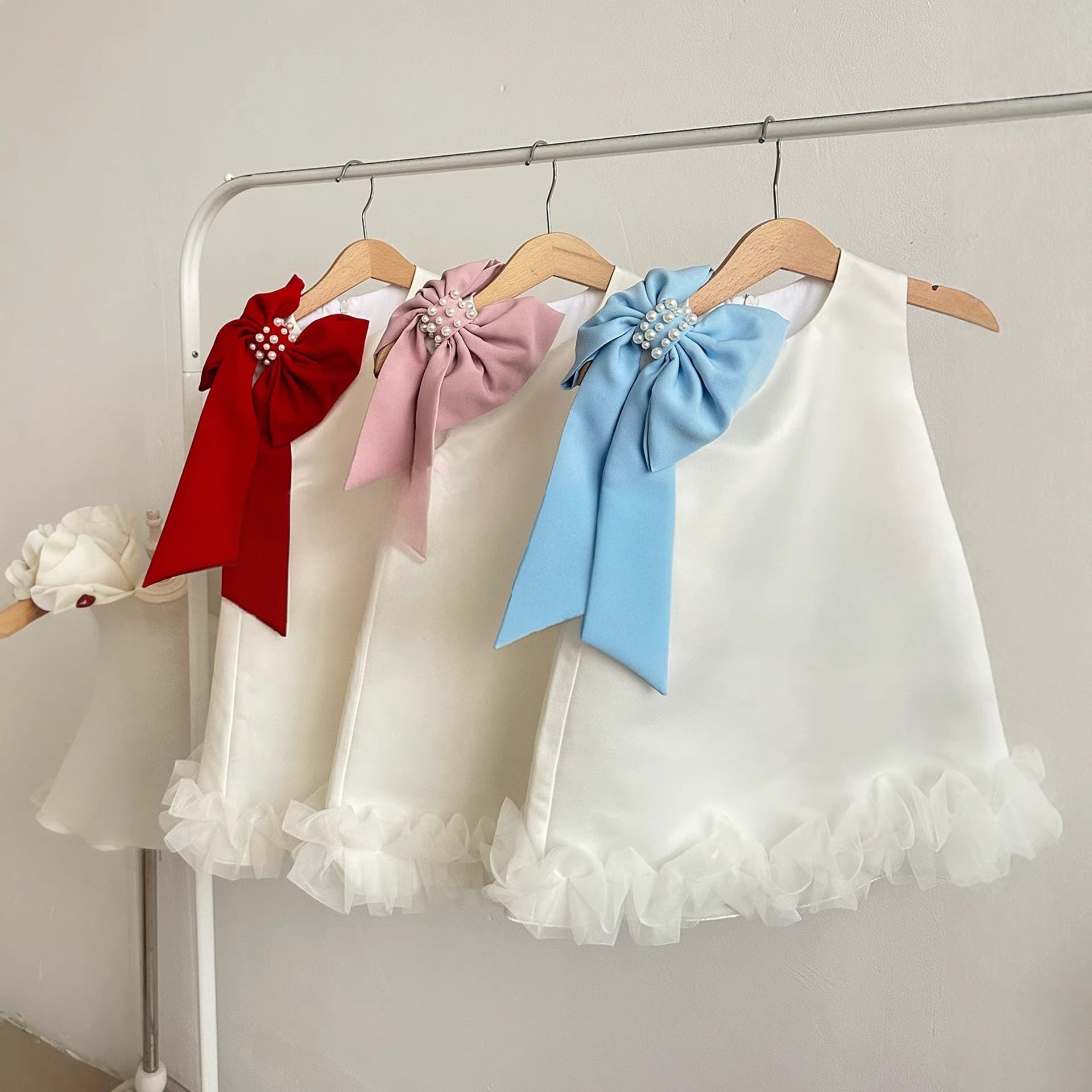 Girls Bow Party Dress