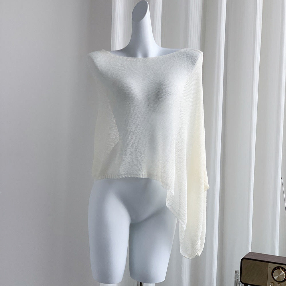 Lazy Style Knitted Sun Protection Pullover