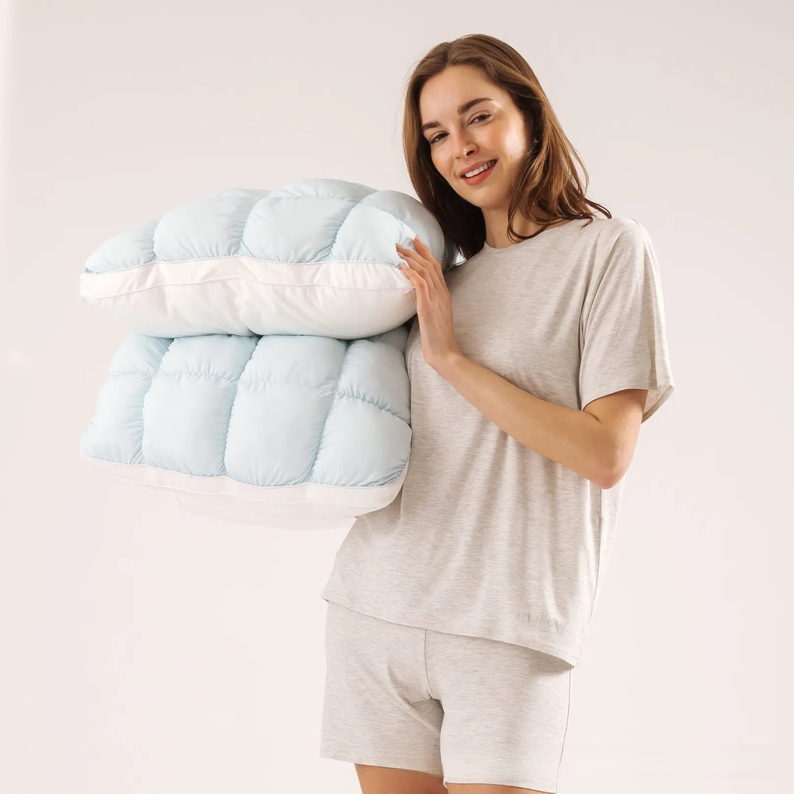 Ergonomic High-Resilience Cloud Comfort Pillow – Breathable Spandex Blend & Therapeutic Cervical Support Sleep System
