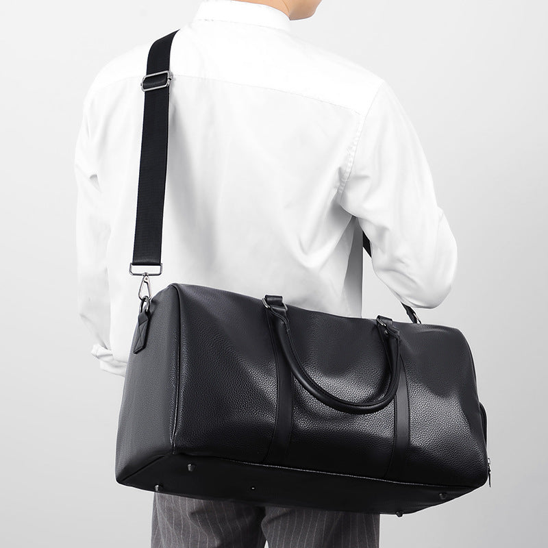 Durable PVC Travel Crossbody Bag with Shoe Compartment
