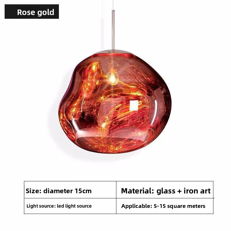 Glass chandelier