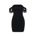 Elegant Mesh One-Shoulder Dress