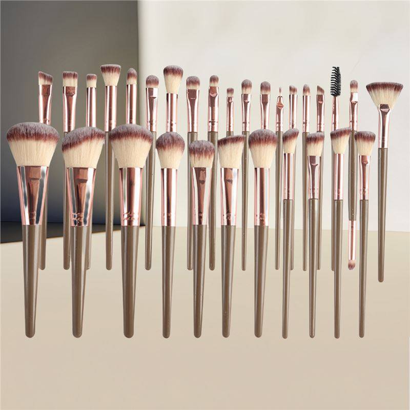 67-Piece Professional Makeup Brush & Powder Puff Set - Complete Luxury Cosmetics Tool Kit with Travel Case & Brush Roll for Contouring, Blending & Foundation