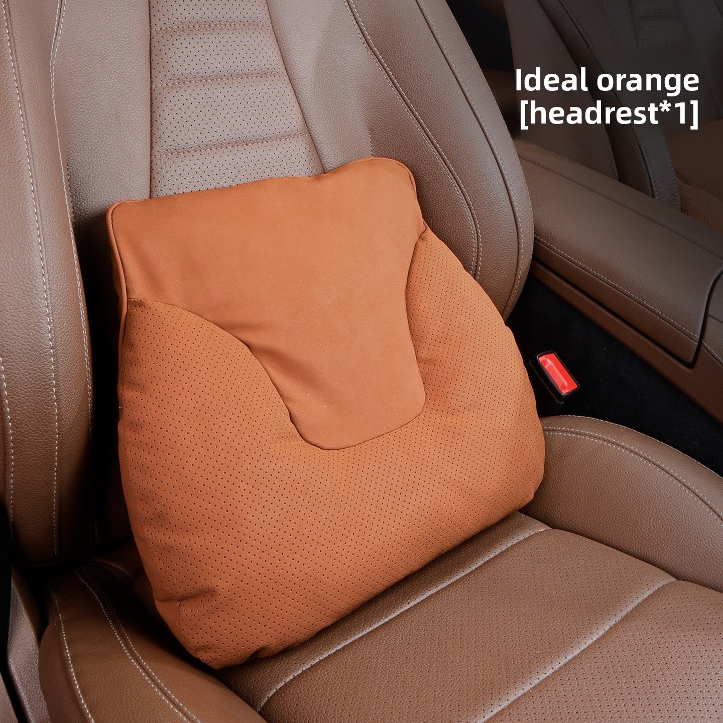 Car Headrest Neck Pillow and Lumbar Support Set