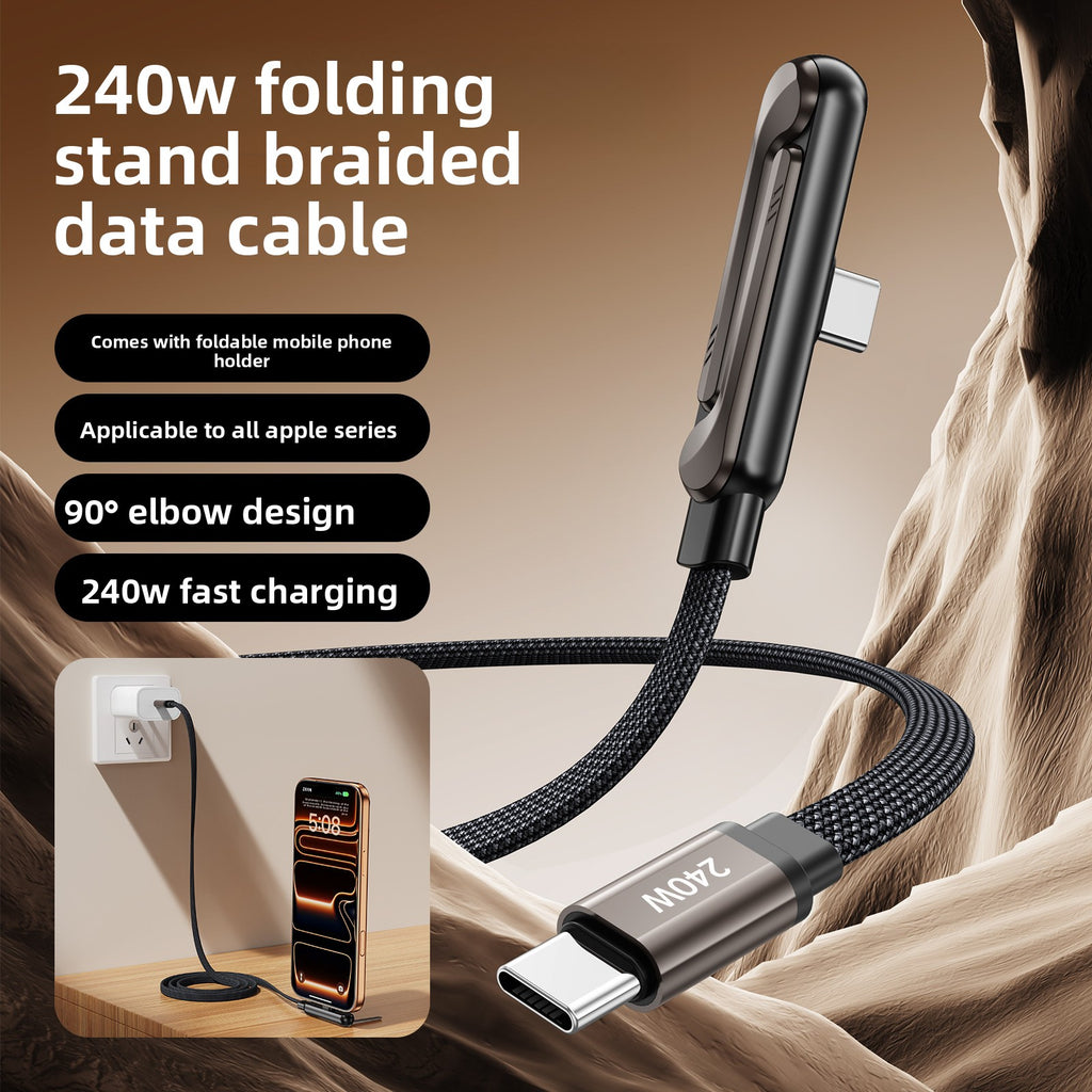 Phone Charging Cable with Stand Fast Charging Support