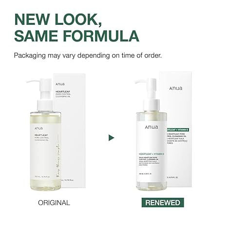 Anua Heartleaf Pore Control Cleansing Oil 200 ml - Korean Facial Cleaner & Makeup Remover