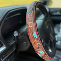 Four-Season Universal Steering Wheel Cover High-End Style Without Inner Ring Anti-Slip Breathable Steering Wheel Cover