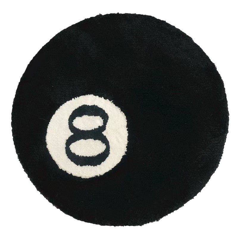 round faux cashmere non-slip rug