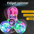 Crystal Fidget Spinner – Light-Up Stress Relief Gyro Toy for Focus & Relaxation