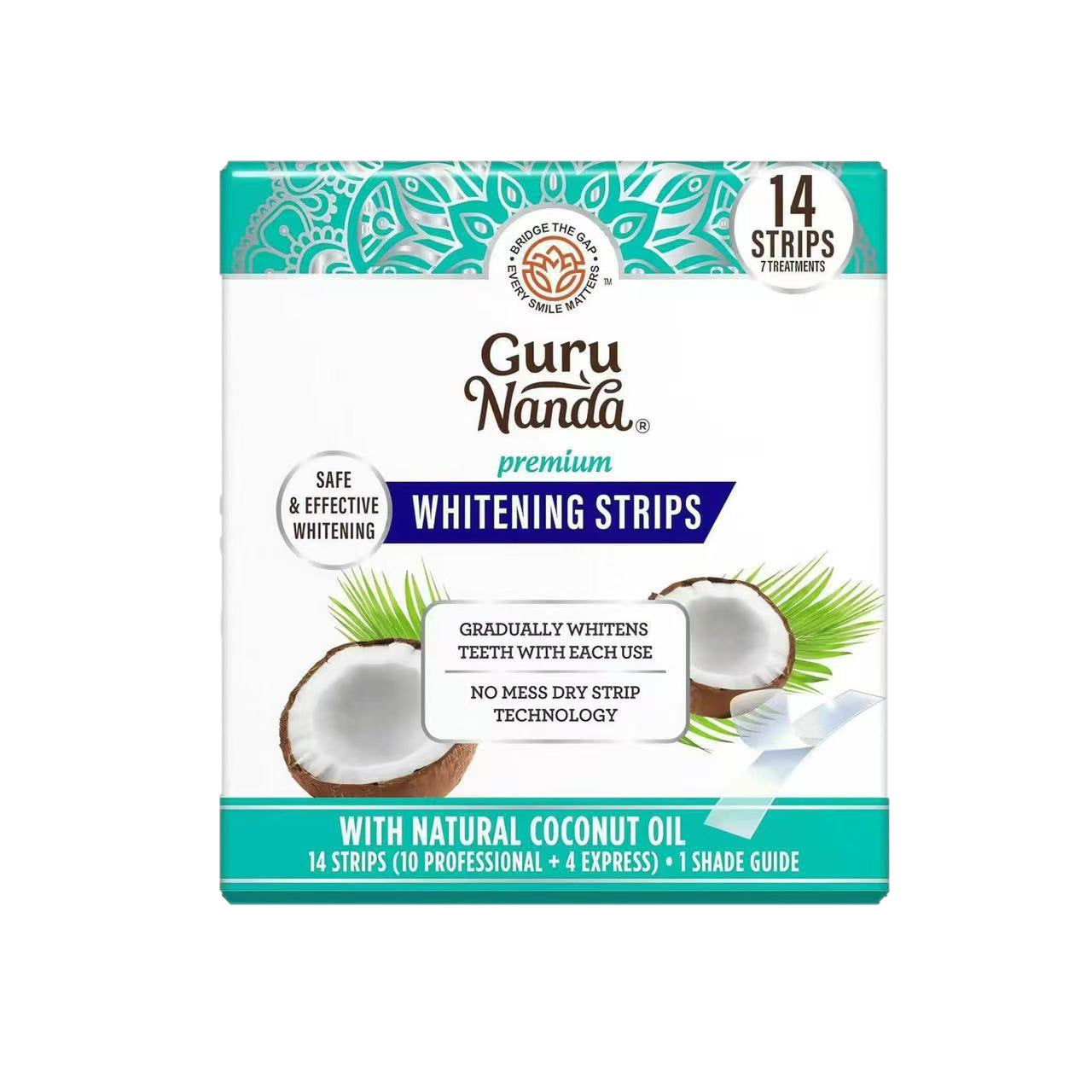 Coconut oil teeth whitening strips