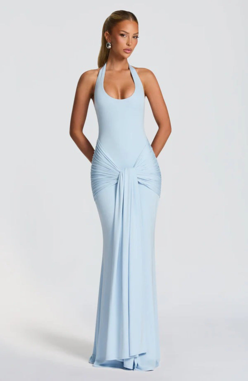 Halter Neck Ribbon Dress